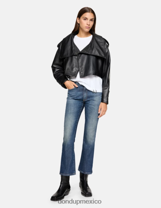 azul DONDUP mujer Vaqueros bootcut súper ajustados Mandy en denim elástico vestir D0VXD56