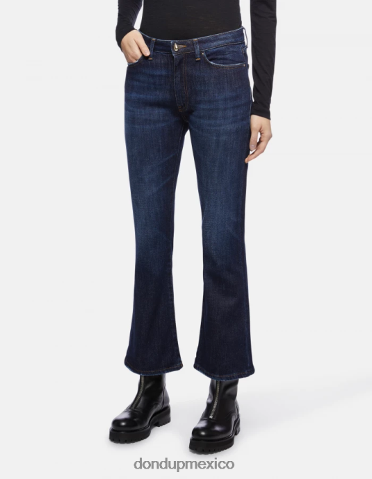 azul DONDUP mujer Vaqueros bootcut súper ajustados Mandy en denim elástico vestir D0VXD85
