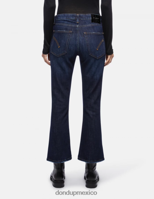 azul DONDUP mujer Vaqueros bootcut súper ajustados Mandy en denim elástico vestir D0VXD85