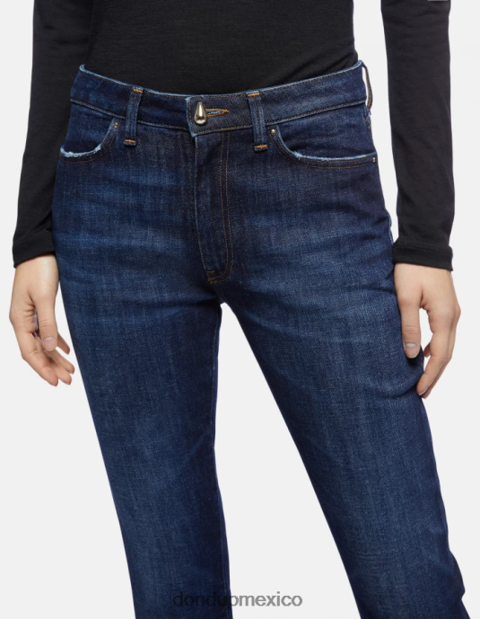azul DONDUP mujer Vaqueros bootcut súper ajustados Mandy en denim elástico vestir D0VXD85