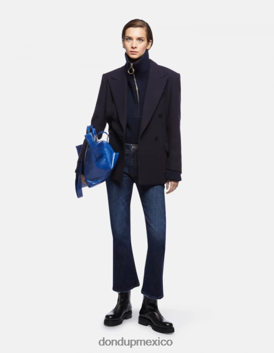 azul DONDUP mujer Vaqueros bootcut súper ajustados Mandy en denim elástico vestir D0VXD85