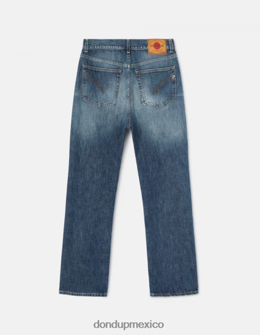 azul DONDUP mujer Vaqueros holgados Yara en denim con orillo rígido vestir D0VXD118