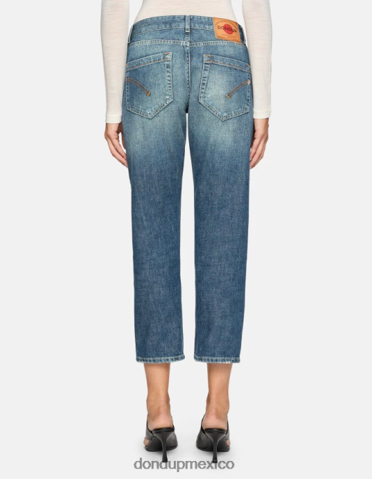 azul DONDUP mujer Vaqueros koons holgados de denim con orillo rígido vestir D0VXD98