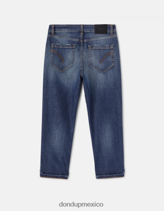 azul DONDUP mujer Vaqueros koons holgados de denim elástico vestir D0VXD109