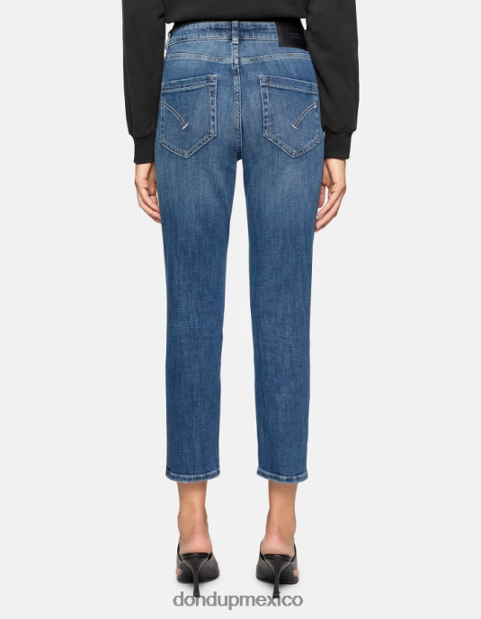 azul DONDUP mujer Vaqueros koons holgados de denim elástico vestir D0VXD111