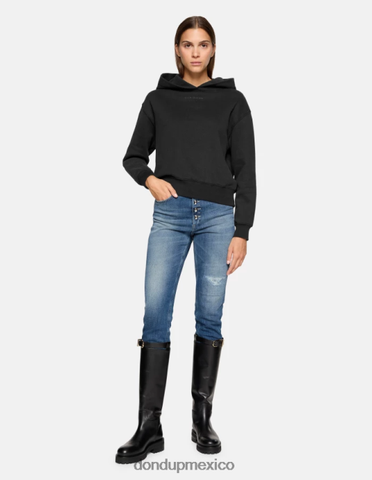 azul DONDUP mujer Vaqueros koons holgados de denim elástico vestir D0VXD111