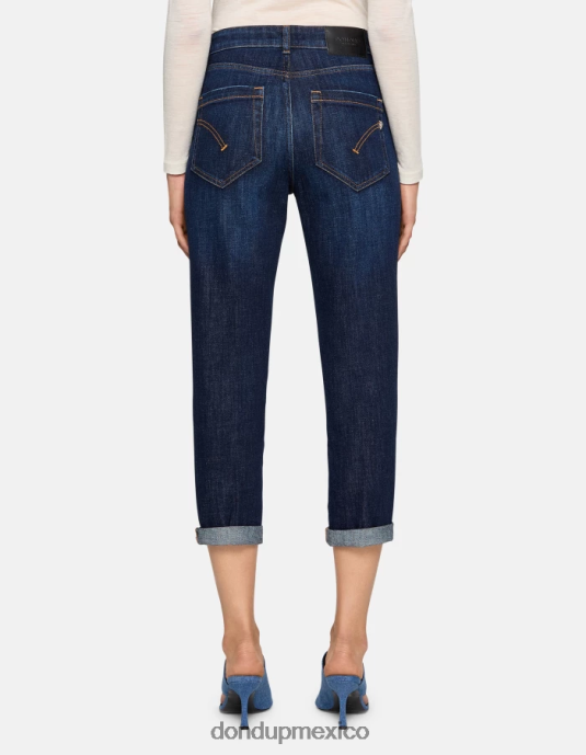 azul DONDUP mujer Vaqueros koons holgados de denim elástico vestir D0VXD19
