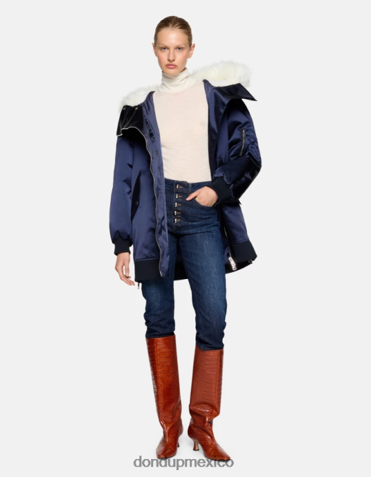 azul DONDUP mujer Vaqueros koons holgados de denim elástico vestir D0VXD19