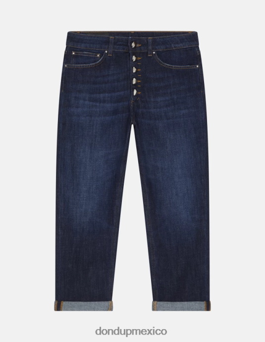 azul DONDUP mujer Vaqueros koons holgados de denim elástico vestir D0VXD19