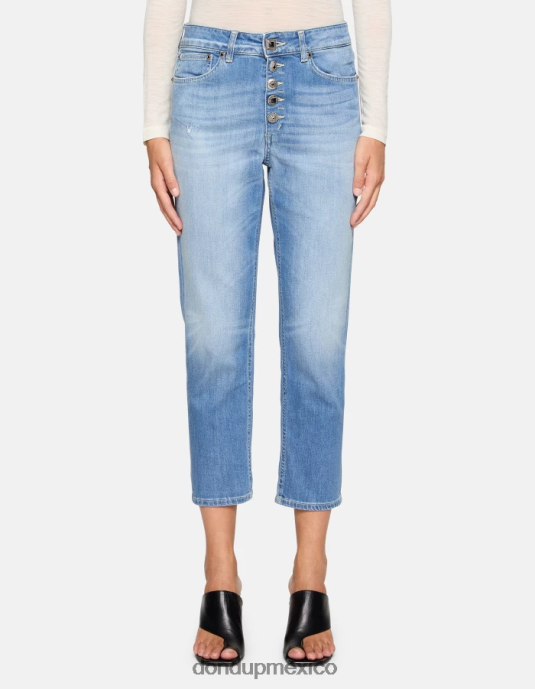 azul DONDUP mujer Vaqueros koons holgados de denim elástico vestir D0VXD90