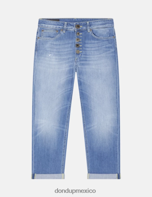 azul DONDUP mujer Vaqueros koons holgados de denim elástico vestir D0VXD90