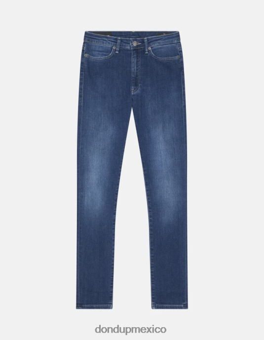 azul DONDUP mujer Vaqueros súper ajustados de 31 pulgadas Iris en denim elástico vestir D0VXD26