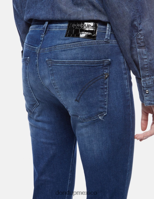 azul DONDUP mujer Vaqueros súper ajustados iris en denim elástico vestir D0VXD60