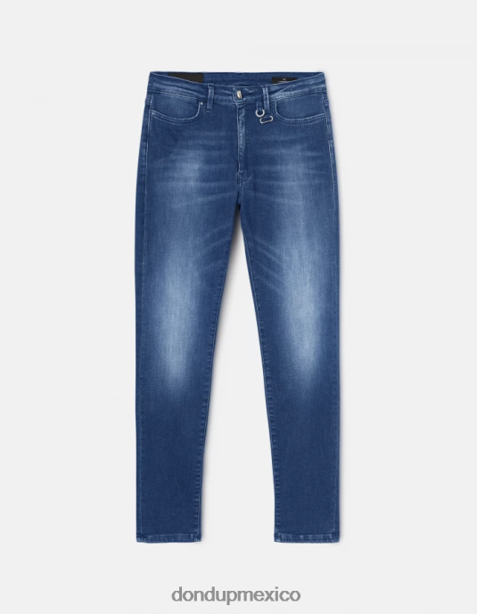 azul DONDUP mujer Vaqueros súper ajustados iris en denim elástico vestir D0VXD60