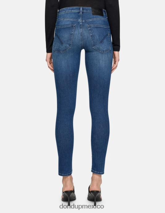 azul DONDUP mujer Vaqueros súper ajustados iris en denim elástico vestir D0VXD68
