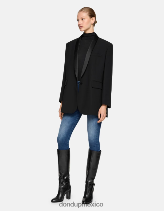 azul DONDUP mujer Vaqueros súper ajustados iris en denim elástico vestir D0VXD68