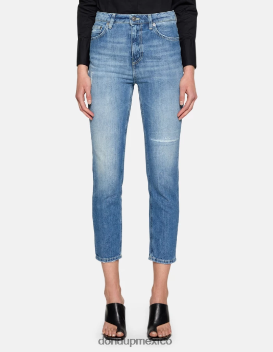 azul DONDUP mujer jeans cindy regular fit de mezclilla rígida vestir D0VXD20