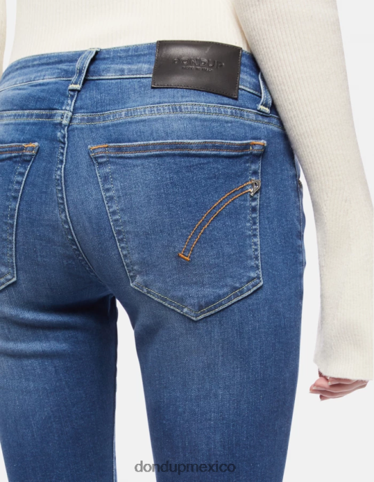 azul DONDUP mujer jeans gaia de denim elástico súper ajustados vestir D0VXD48