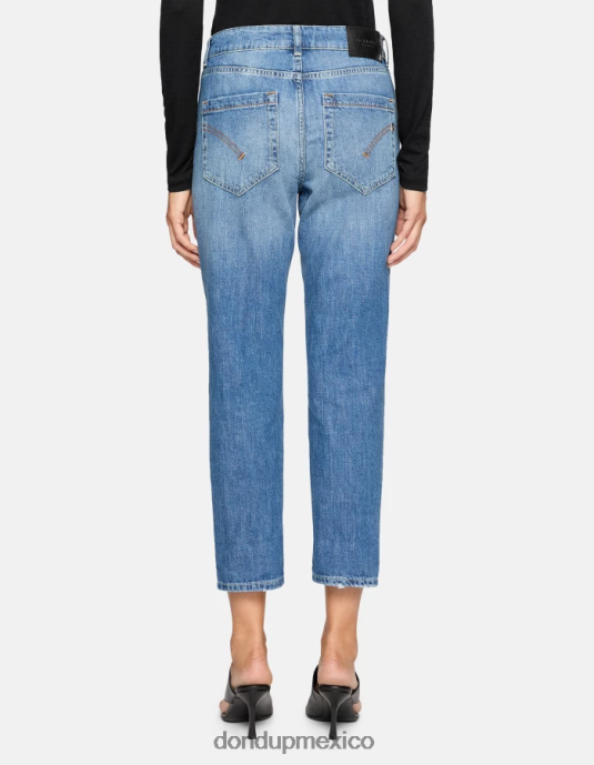 azul DONDUP mujer jeans koons holgados y rígidos de mezclilla vestir D0VXD93