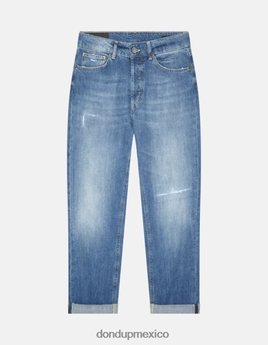 azul DONDUP mujer jeans koons holgados y rígidos de mezclilla vestir D0VXD93