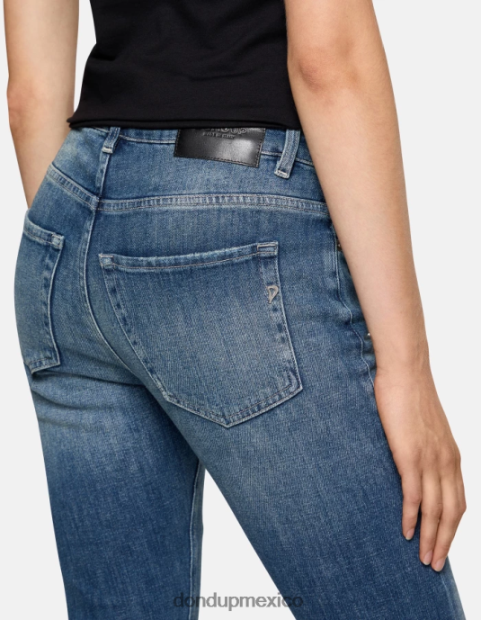 azul DONDUP mujer jeans mila carrot fit de denim elástico vestir D0VXD27