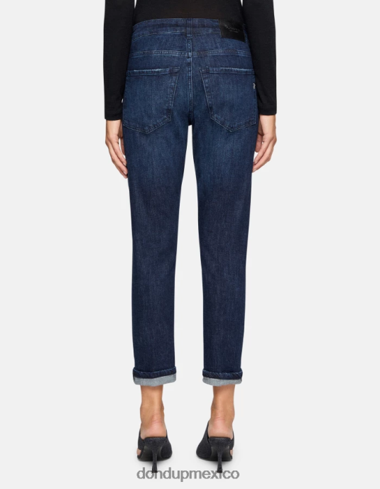 azul DONDUP mujer jeans mila carrot fit de denim elástico vestir D0VXD5