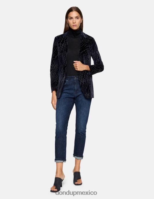 azul DONDUP mujer jeans mila carrot fit de denim elástico vestir D0VXD5