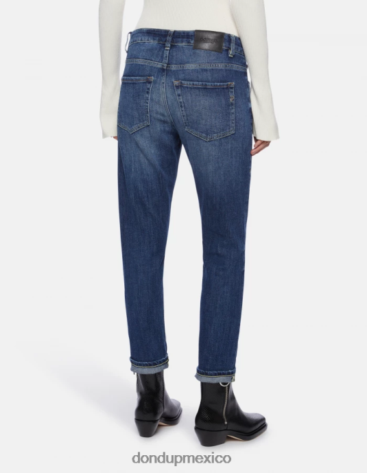 azul DONDUP mujer jeans mila carrot fit de denim elástico vestir D0VXD65