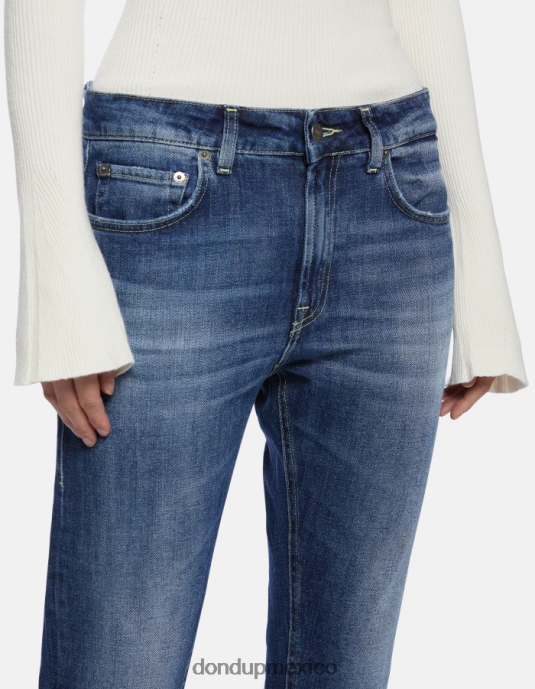 azul DONDUP mujer jeans mila carrot fit de denim elástico vestir D0VXD65