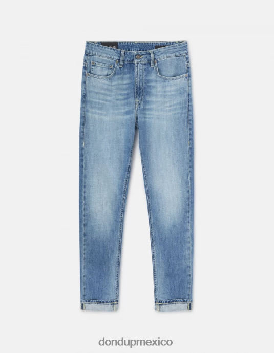 azul DONDUP mujer jeans mila carrot-fit de denim rígido vestir D0VXD87