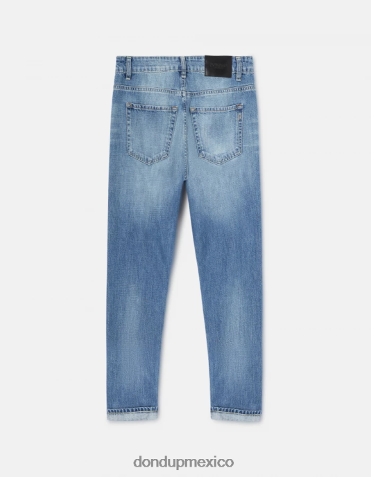 azul DONDUP mujer jeans mila carrot-fit de denim rígido vestir D0VXD87