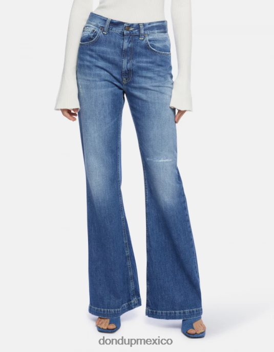 azul DONDUP mujer jeans rígidos con corte bootcut olivia vestir D0VXD94