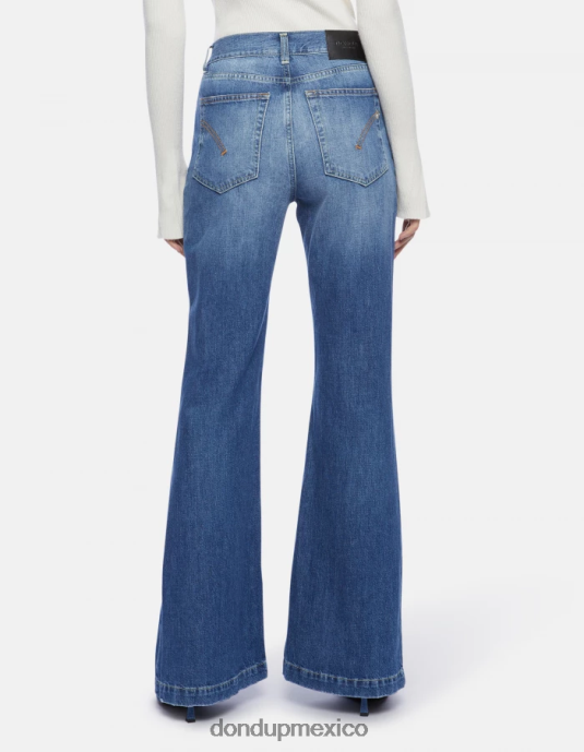 azul DONDUP mujer jeans rígidos con corte bootcut olivia vestir D0VXD94