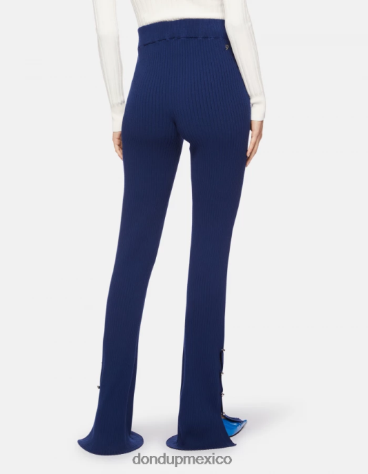 azul DONDUP mujer pantalones bootcut de viscosa vestir D0VXD219
