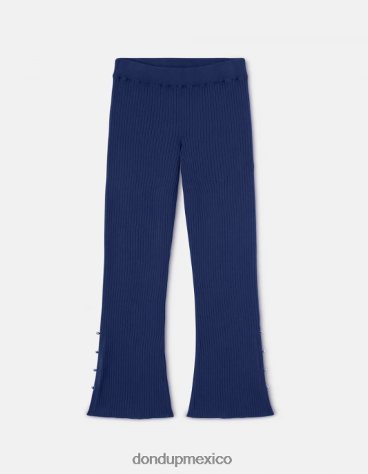 azul DONDUP mujer pantalones bootcut de viscosa vestir D0VXD219