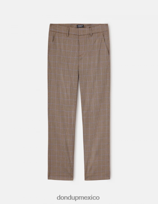 azul DONDUP mujer pantalones meli holgados de pata de gallo de 30 pulgadas vestir D0VXD230