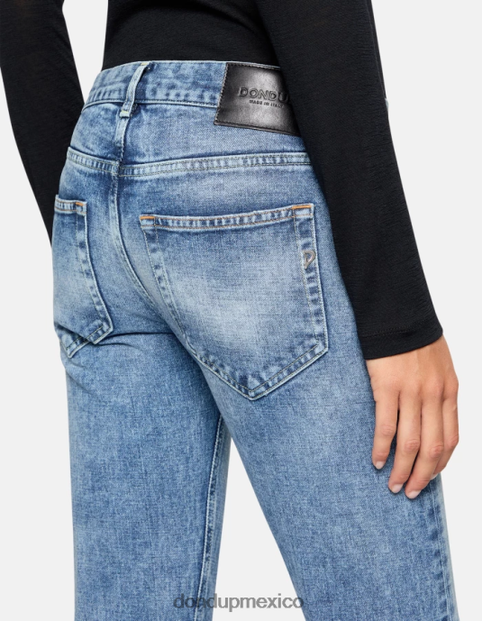 azul DONDUP mujer vaqueros Betty de denim rígido con corte bootcut vestir D0VXD67
