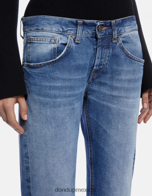 azul DONDUP mujer vaqueros Betty de denim rígido con corte bootcut vestir D0VXD89