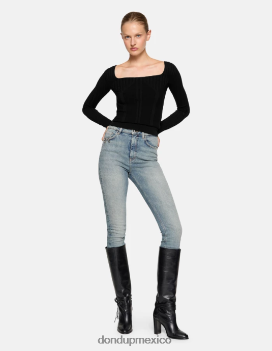 azul DONDUP mujer vaqueros Marie slim de denim elástico vestir D0VXD42