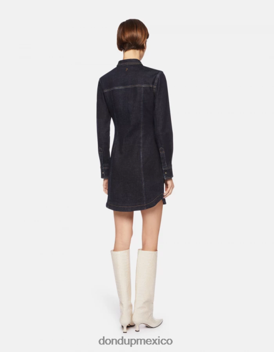 azul DONDUP mujer vestido corto de mezclilla vestir D0VXD270