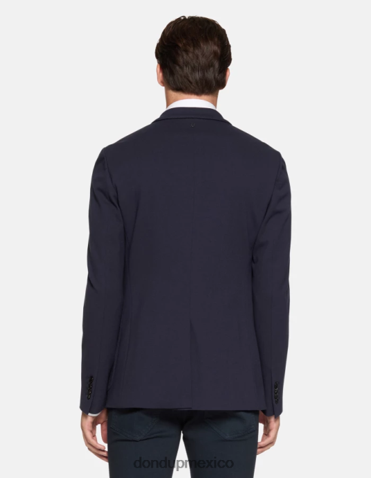 azul oscuro DONDUP hombres blazer de punto con botonadura simple vestir D0VXD925