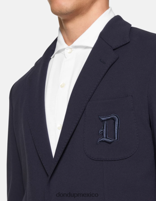 azul oscuro DONDUP hombres blazer de punto con botonadura simple vestir D0VXD925