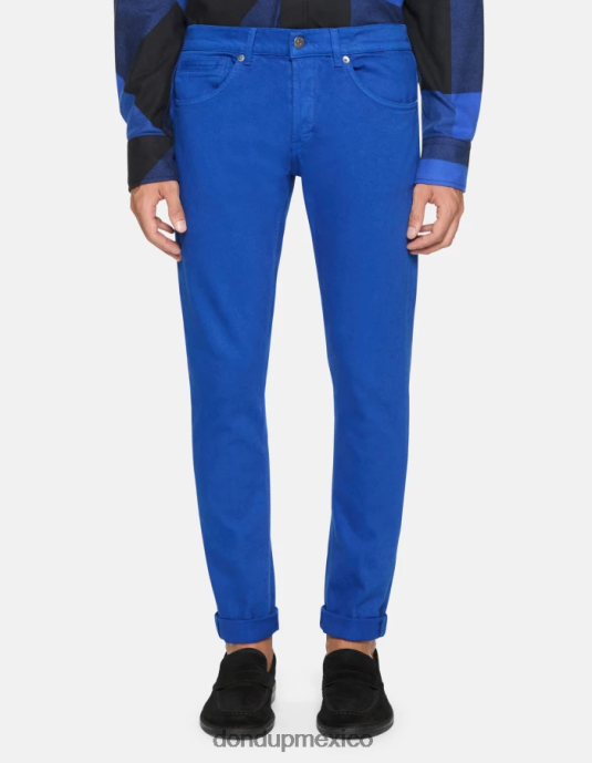 azul real DONDUP hombres Vaqueros ajustados George en denim elástico Bull vestir D0VXD638