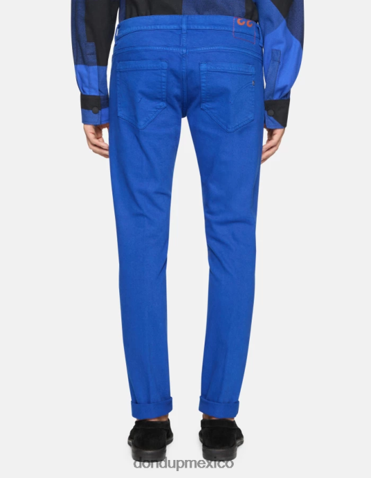 azul real DONDUP hombres Vaqueros ajustados George en denim elástico Bull vestir D0VXD638