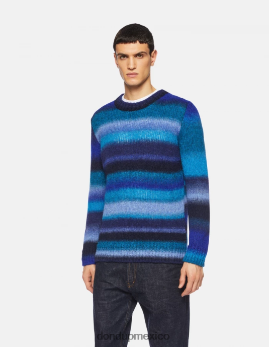 azul real DONDUP hombres jersey de lana con cuello redondo vestir D0VXD898