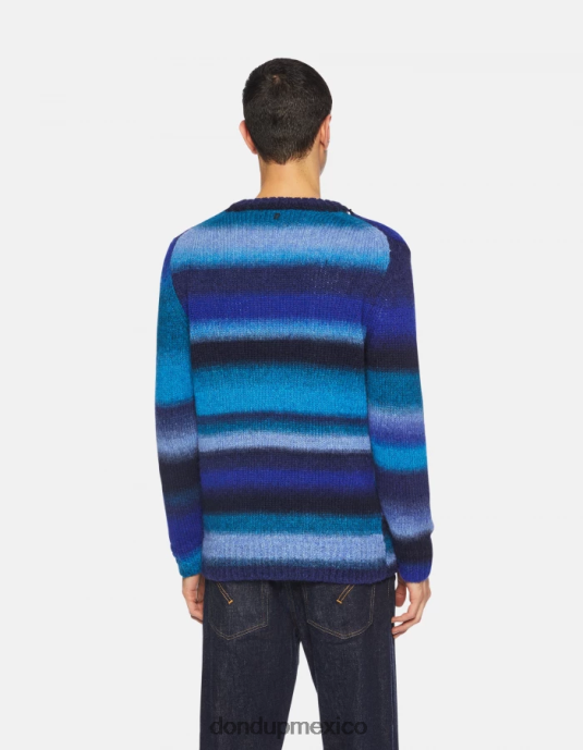 azul real DONDUP hombres jersey de lana con cuello redondo vestir D0VXD898