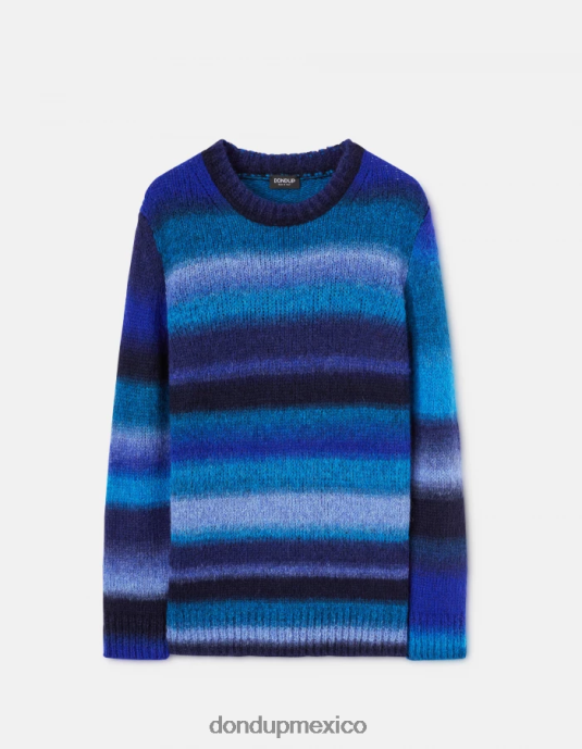 azul real DONDUP hombres jersey de lana con cuello redondo vestir D0VXD898