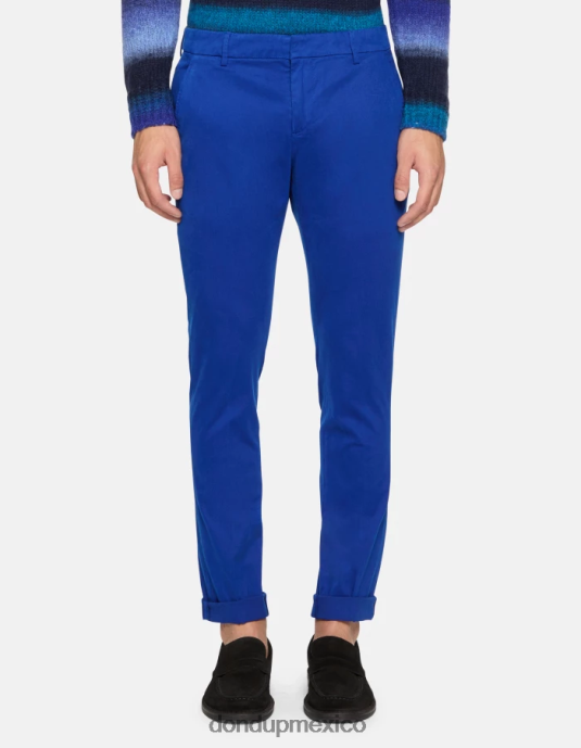 azul real DONDUP hombres pantalones gaubert slim de algodón vestir D0VXD689