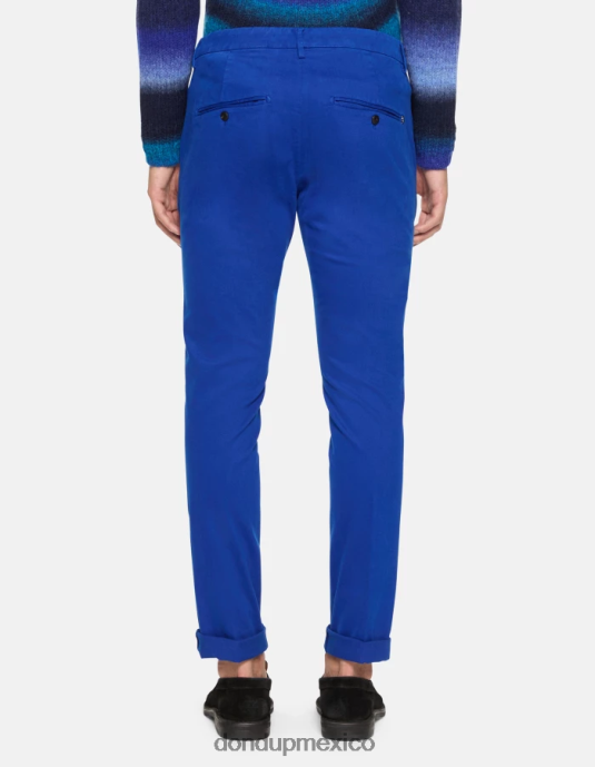 azul real DONDUP hombres pantalones gaubert slim de algodón vestir D0VXD689