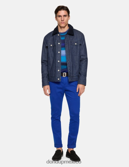 azul real DONDUP hombres pantalones gaubert slim de algodón vestir D0VXD689
